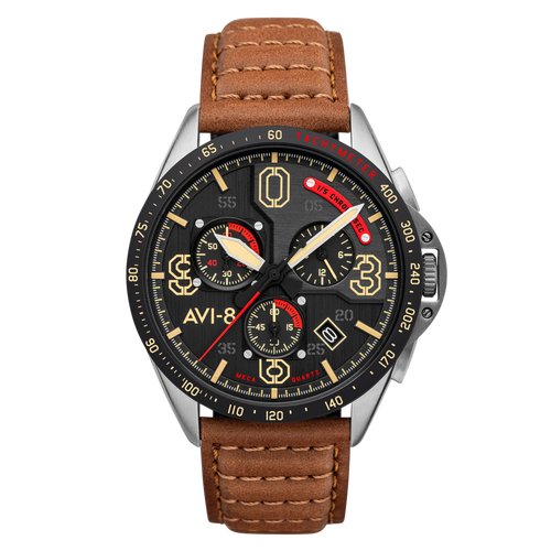 AVI-8 P-51 Mustang Blakeslee Chronograph – Bronze Oak