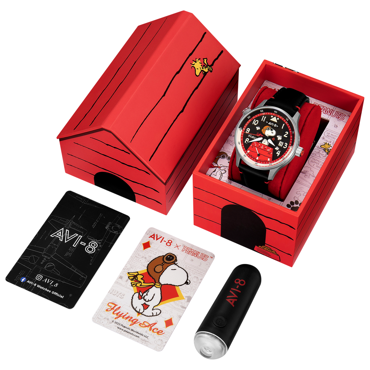 AVI-8 McKellar Dual Time Peanuts Snoopy Flying Ace – Phantom Flyer (Limited Edition) – image 8