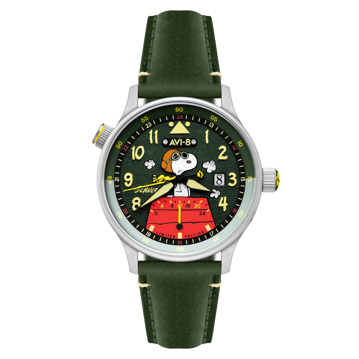 AVI-8 McKellar Dual Time Peanuts Snoopy Flying Ace – Pine Pilot (Limited Edition) – image 1
