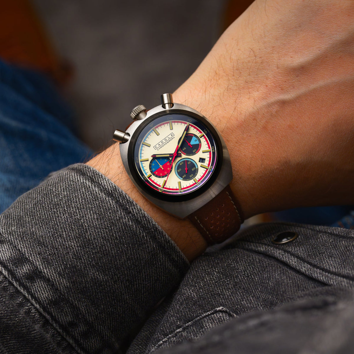 Cadola Testa di Toro Chronograph – Beige Burnout – image 2