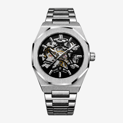 FYNTHER Legend Skeleton Watch – Silver