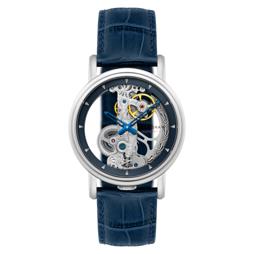 Thomas Earnshaw Fowler Bridge Skeletteautomat – Blau