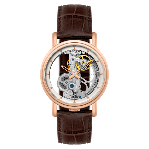 Thomas Earnshaw Fowler Bridge Skeletteautomatik – Roségold