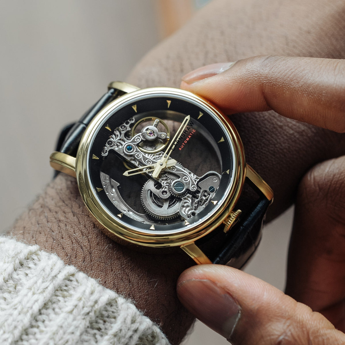 Thomas Earnshaw Fowler Bridge Skeleton Automatic – Gold – image 2