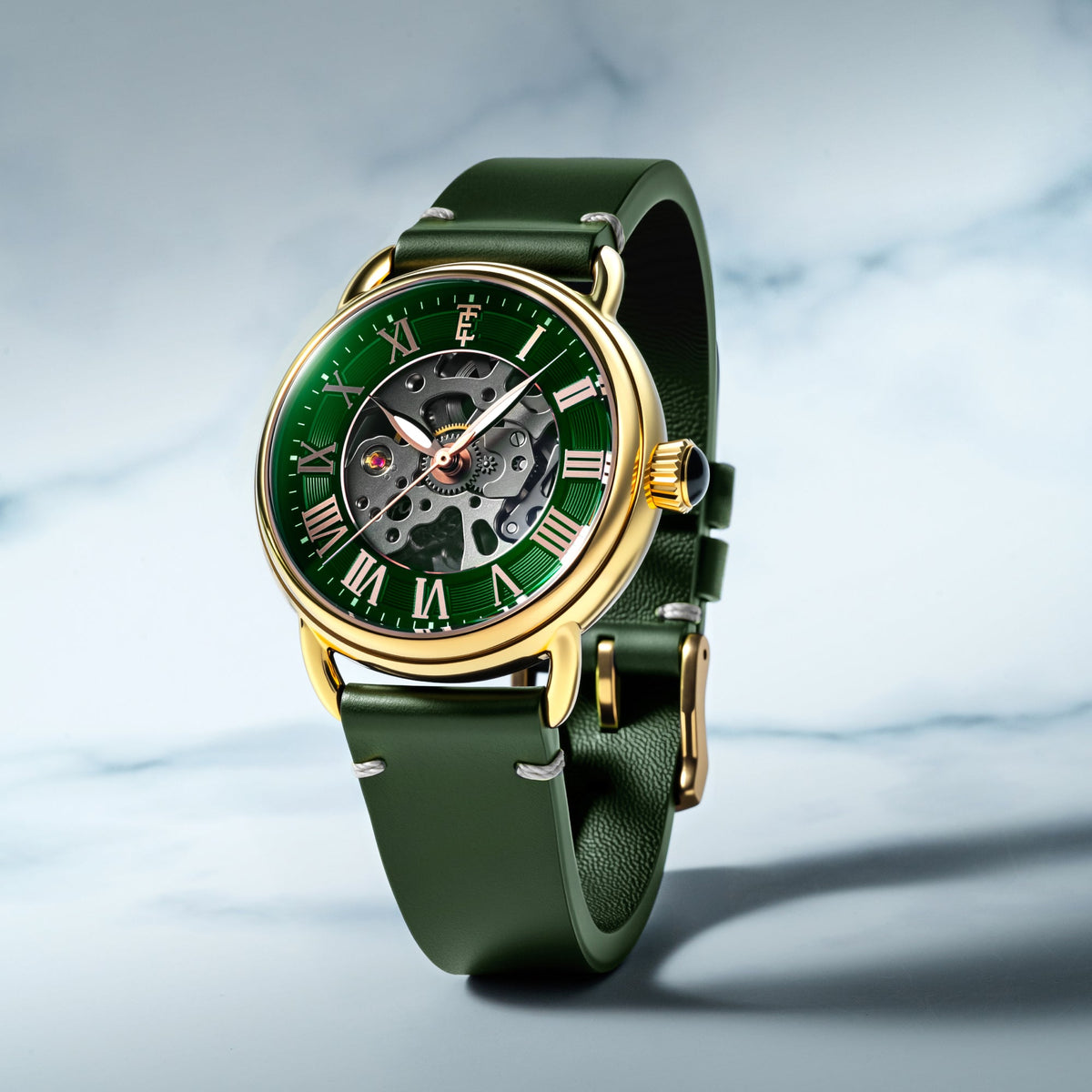 Thomas Earnshaw Investigator 40 Automatic – Fern Green – image 2