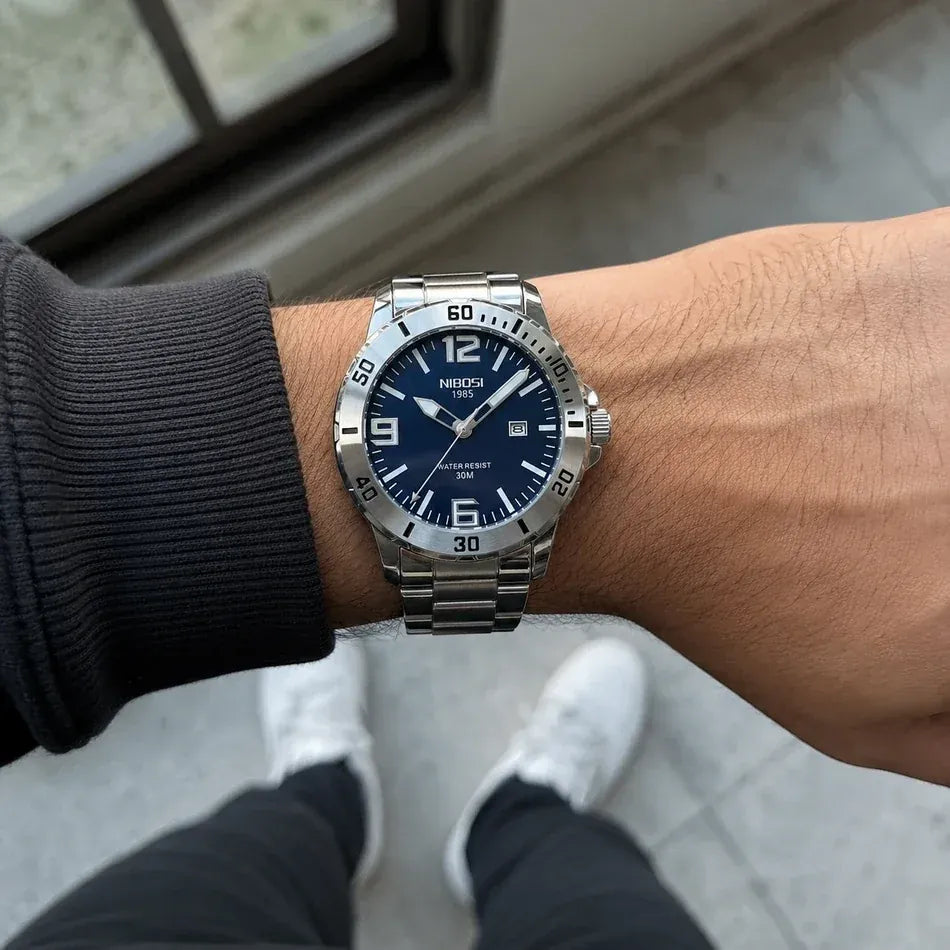 Nibosi Vellum Men's Watch – Blue