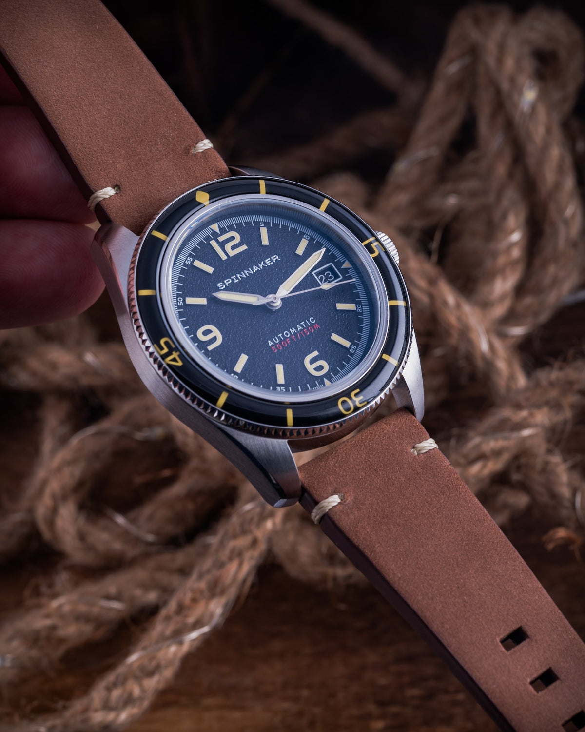 Spinnaker Fleuss Automatic – Lumber Black – image 4