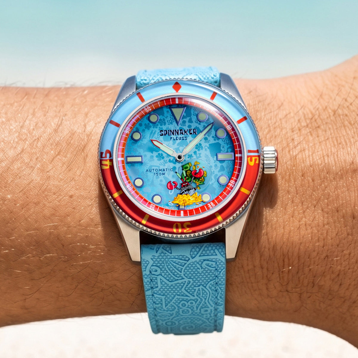 Spinnaker Fleuss Automatic SpongeBob SquarePants Shell Mates – Krabs Blue (Limited Edition) – image 2