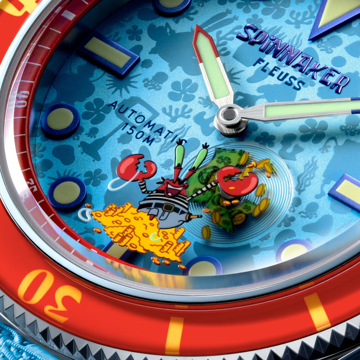 Spinnaker Fleuss Automatic SpongeBob SquarePants Shell Mates – Krabs Blue (Limited Edition) – image 4