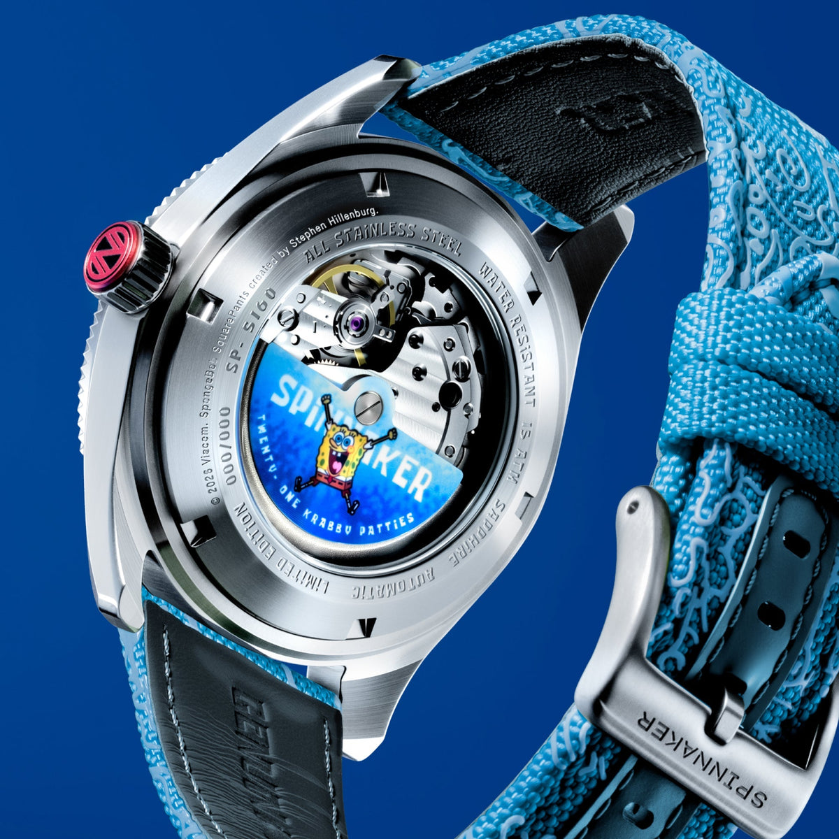 Spinnaker Fleuss Automatic SpongeBob SquarePants Shell Mates – Krabs Blue (Limited Edition) – image 7