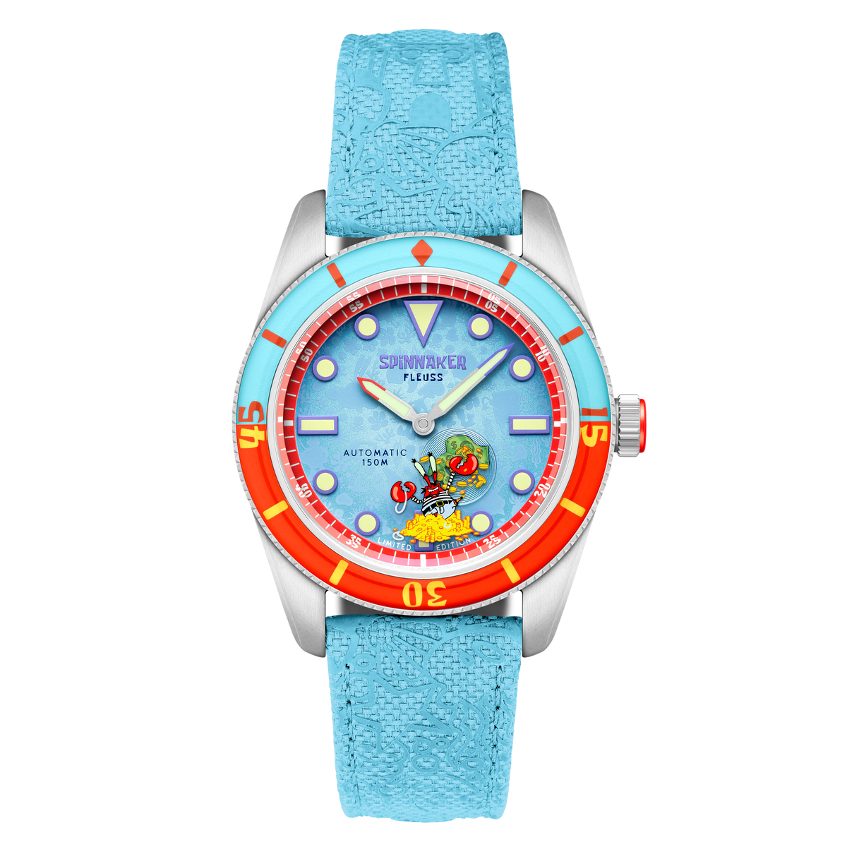 Spinnaker Fleuss Automatic SpongeBob SquarePants Shell Mates – Krabs Blue (Limited Edition) – image 1