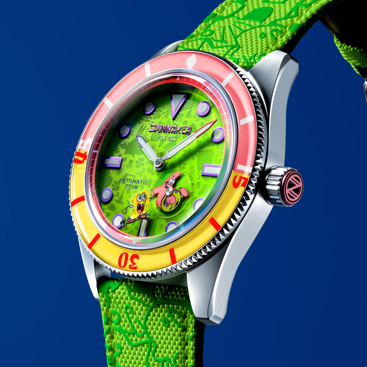 Spinnaker Fleuss Automatic SpongeBob SquarePants Shell Mates – Patrick Green (Limited Edition) – image 3