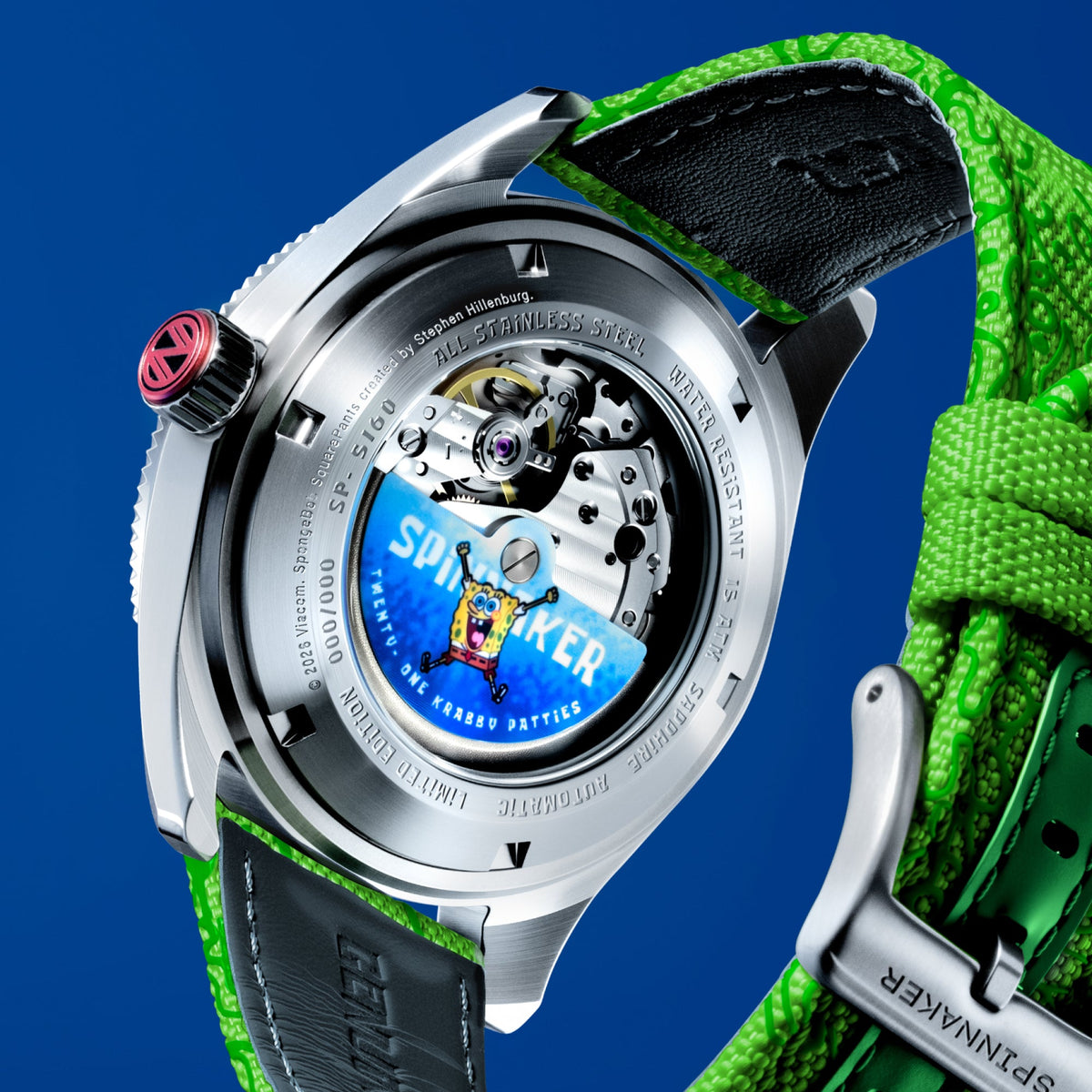Spinnaker Fleuss Automatic SpongeBob SquarePants Shell Mates – Patrick Green (Limited Edition) – image 7