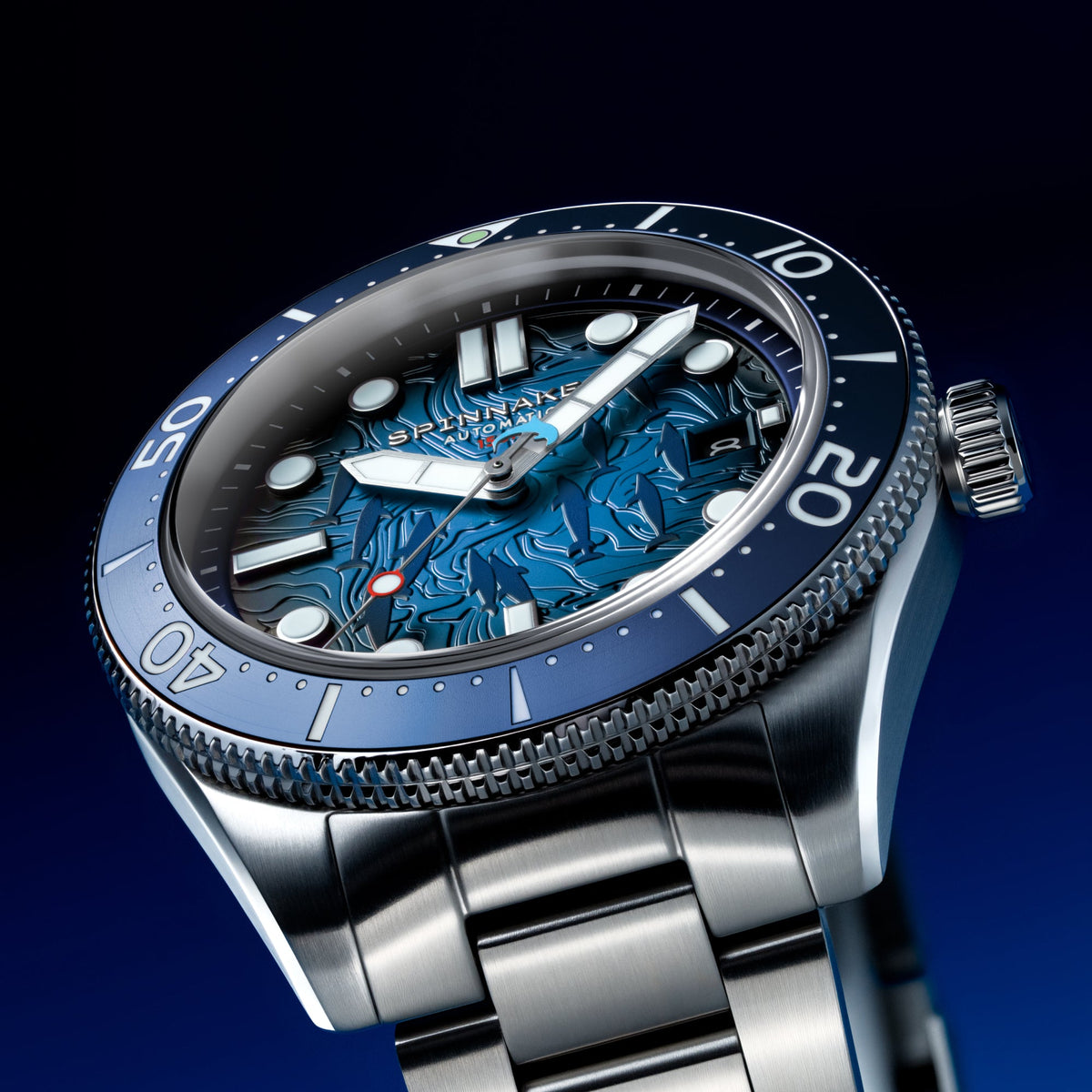 Spinnaker Croft Mid-Size Automatic – Aqua Play (Limited Edition) – image 5