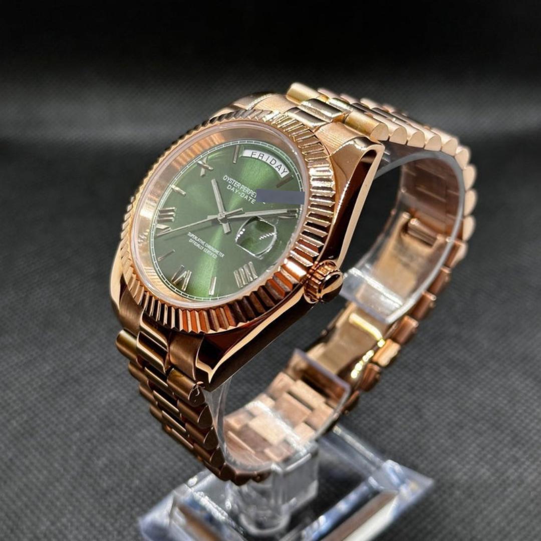 FYNTHER Oyster EDITION PRESIDENTIAL ROSE EMERALD MOD