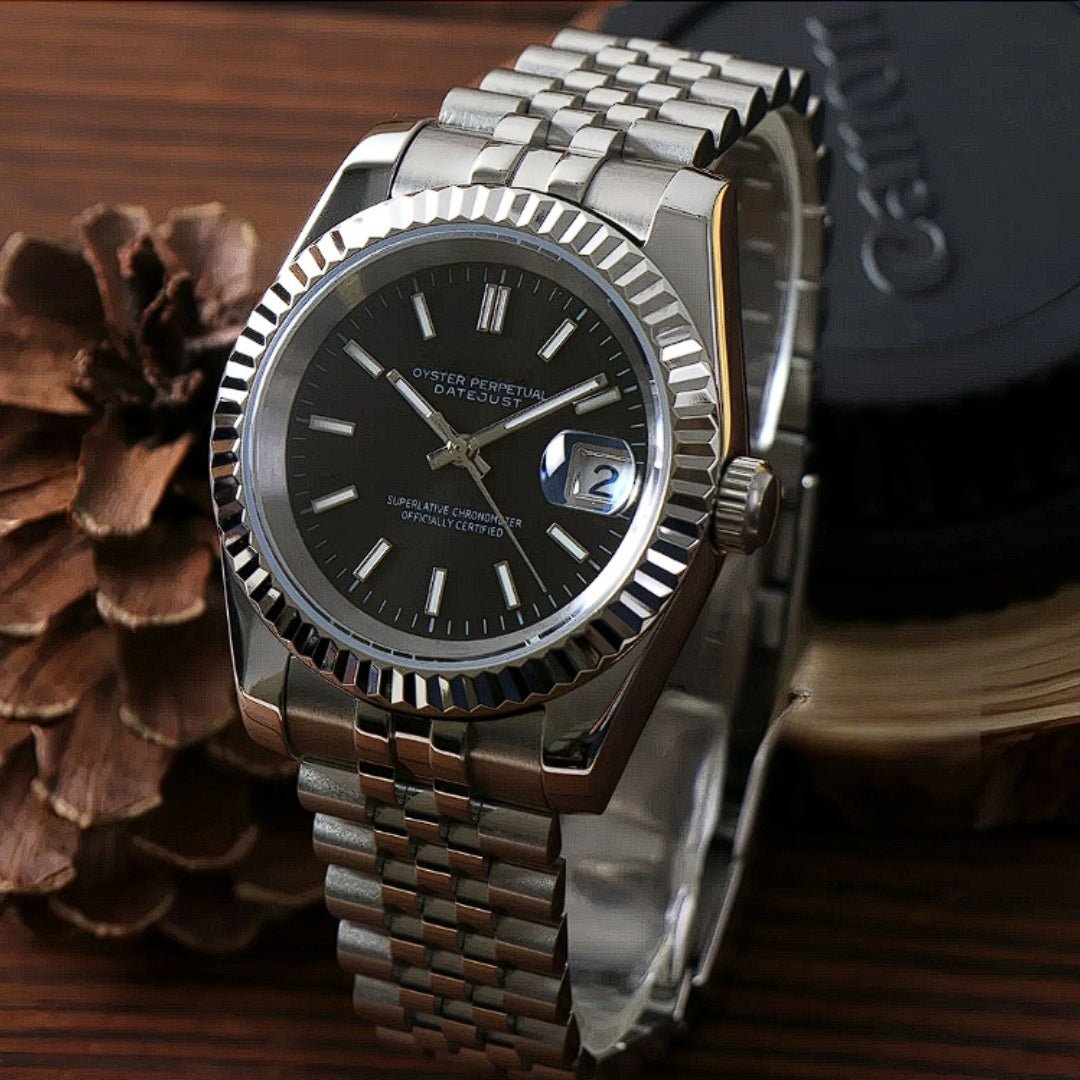 FYNTHER Datejust EDITION CLASSIC BLACK MIDNIGHT JUBILEE MOD