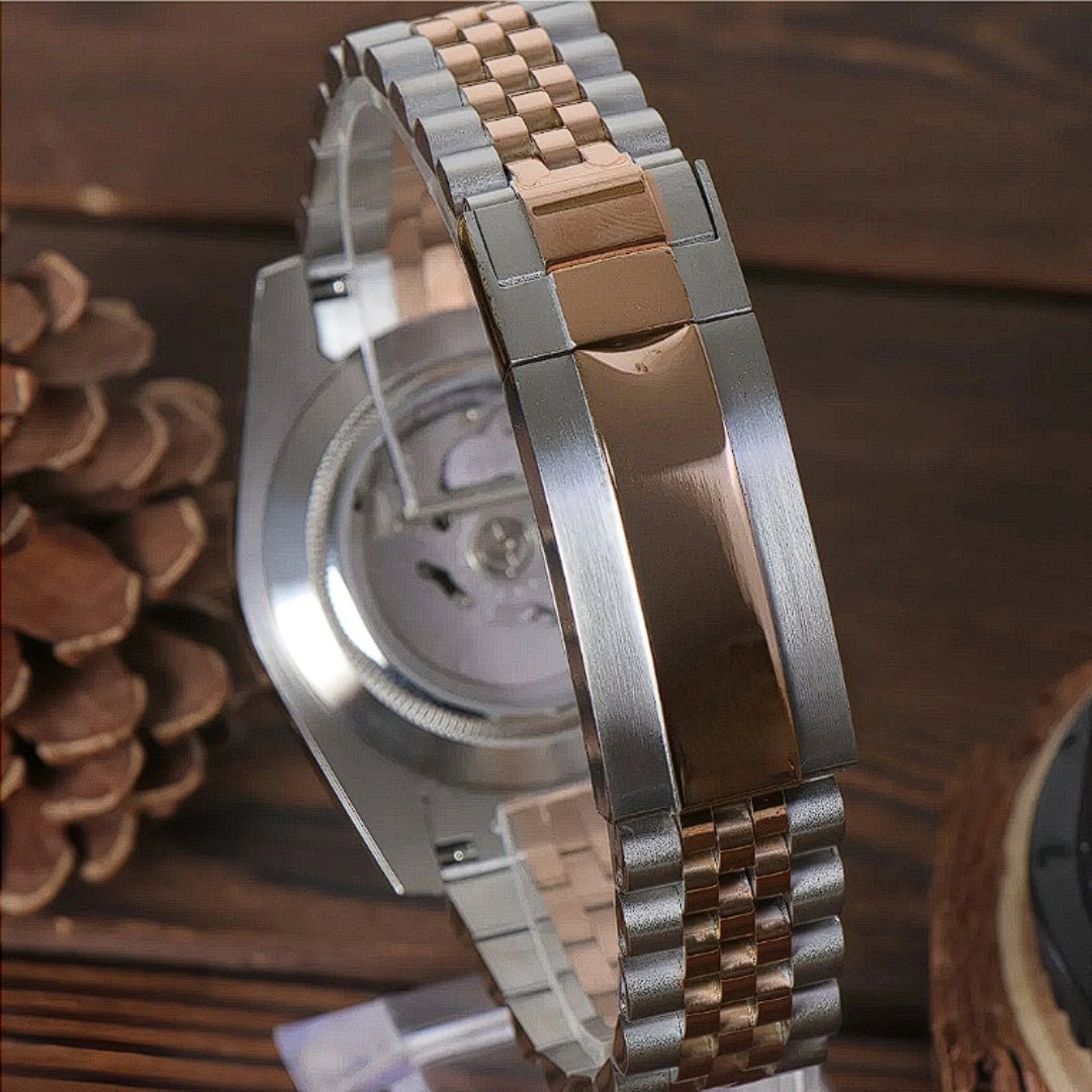 FYNTHER Datejust EDITION ROSE TWO-TONE WIMBLEDON JUBILEE MOD