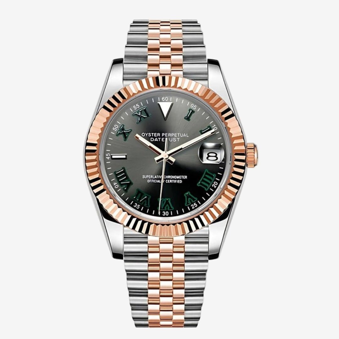 FYNTHER Datejust EDITION ROSE TWO-TONE WIMBLEDON JUBILEE MOD