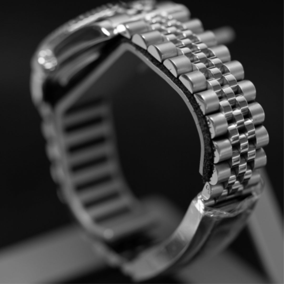 FYNTHER Datejust EDITION SILVER ARABIC EMERALD JUBILEE MOD
