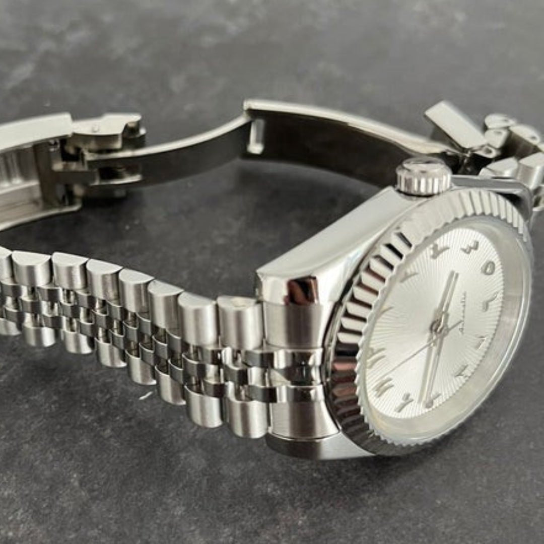 FYNTHER Datejust EDITION SILVER ARABIC OFF-WHITE MOD