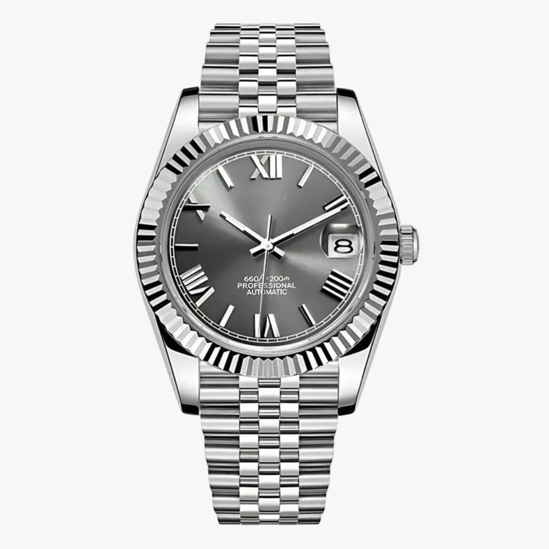 FYNTHER Datejust EDITION SILBER RÖMISCH MOD