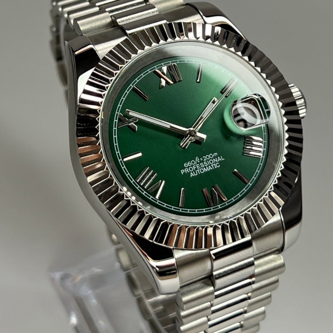 FYNTHER Datejust EDITION SILVER ROMAN OPAL JUBILEE MOD