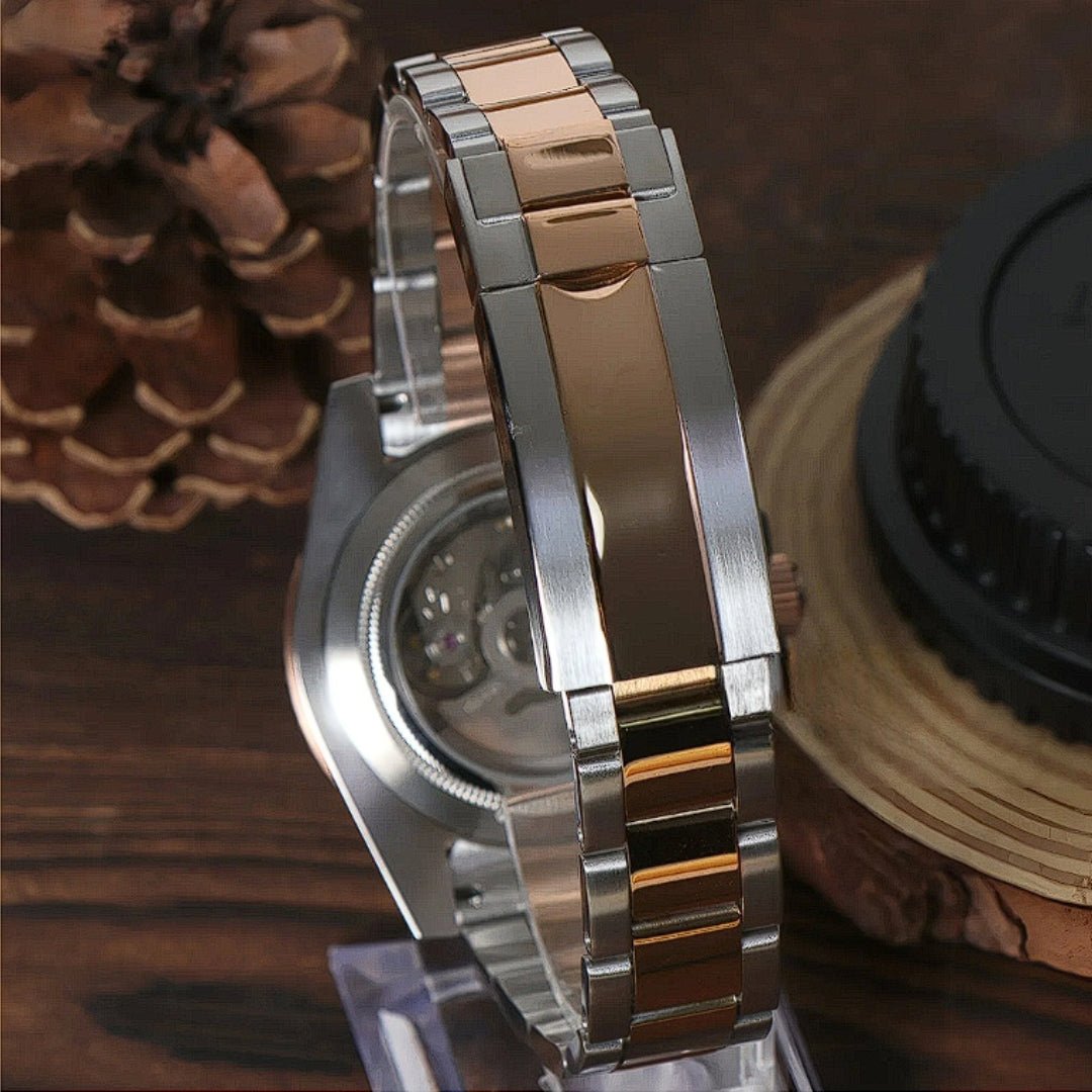 FYNTHER Submariner EDITION YACHT MASTER TWO-TONE ROSE GOLD MOD