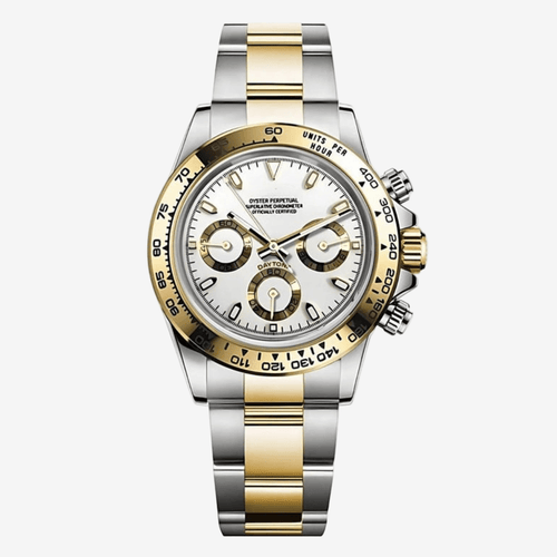 FYNTHER Daytona CHRONOGRAPH EDITION GOLD TWO-TONE PANDA MOD