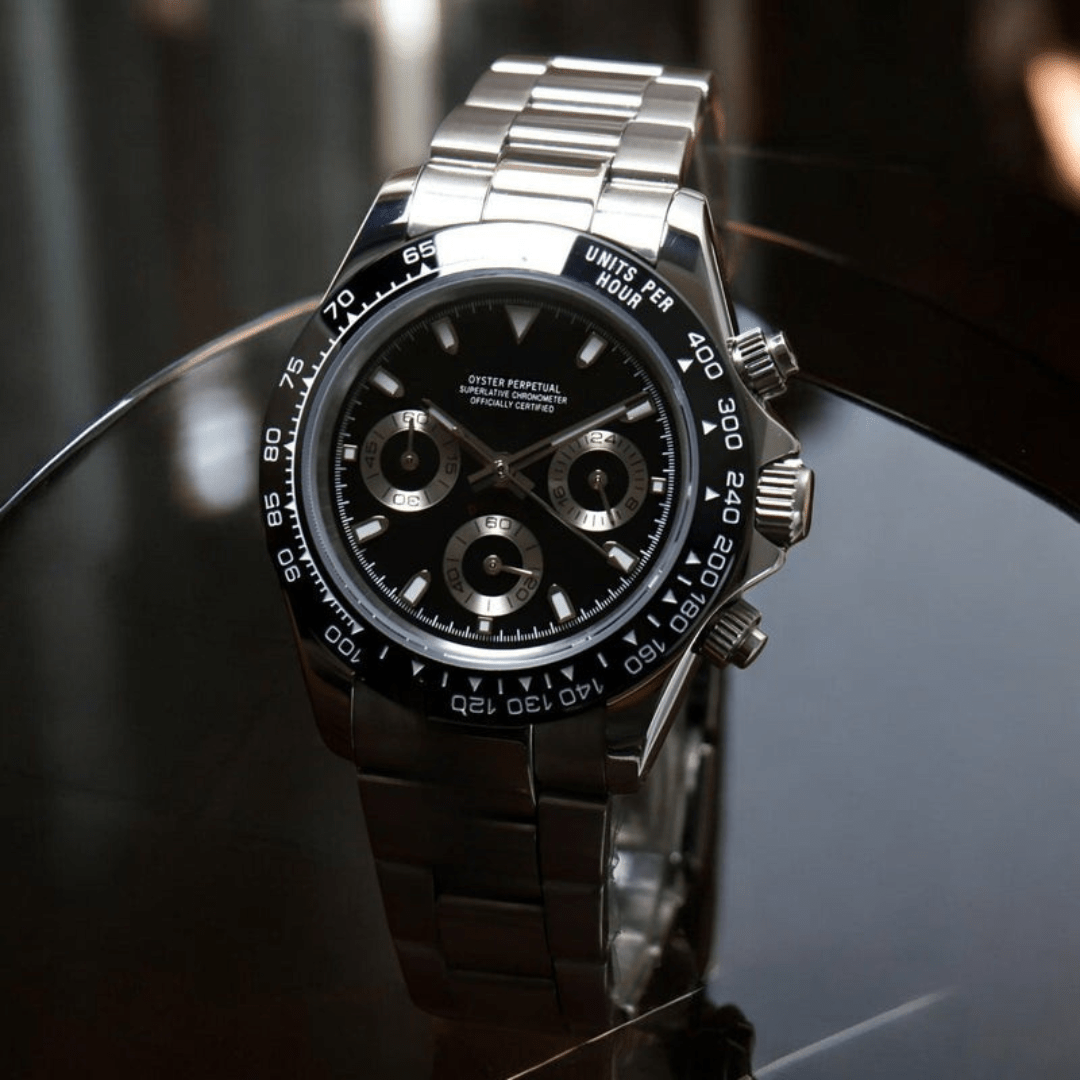 FYNTHER Daytona CHRONOGRAPH EDITION GRAND BLACK PANDA MOD