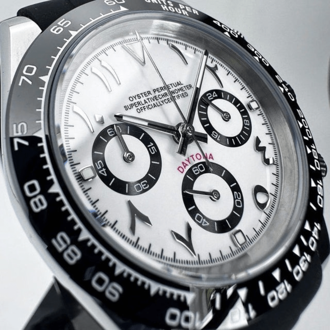 FYNTHER Daytona CHRONOGRAPH EDITION IVORY PANDA ARABIC MOD