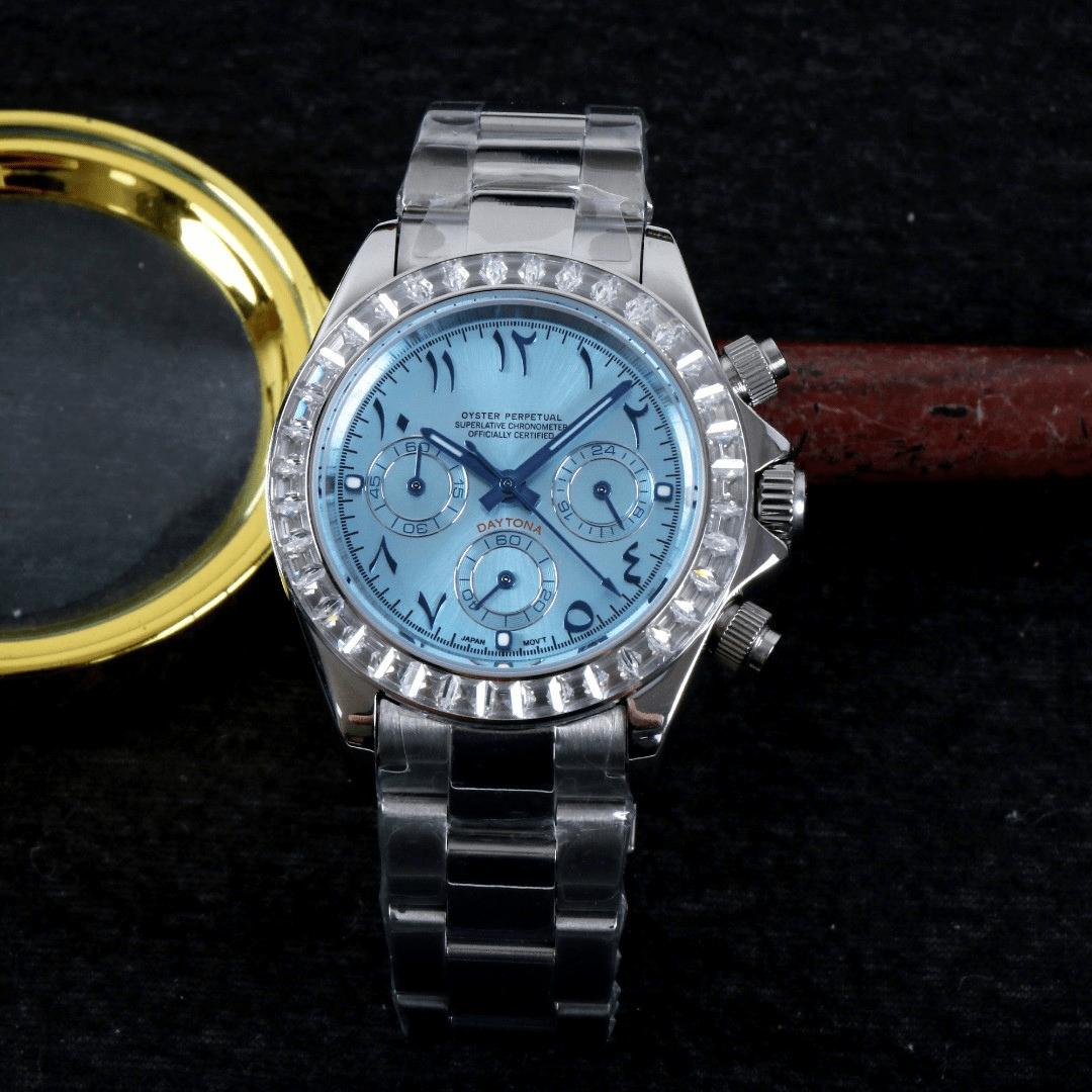 FYNTHER Daytona CHRONOGRAPH MOD ARABIC ICE BAGUETTE EDITION