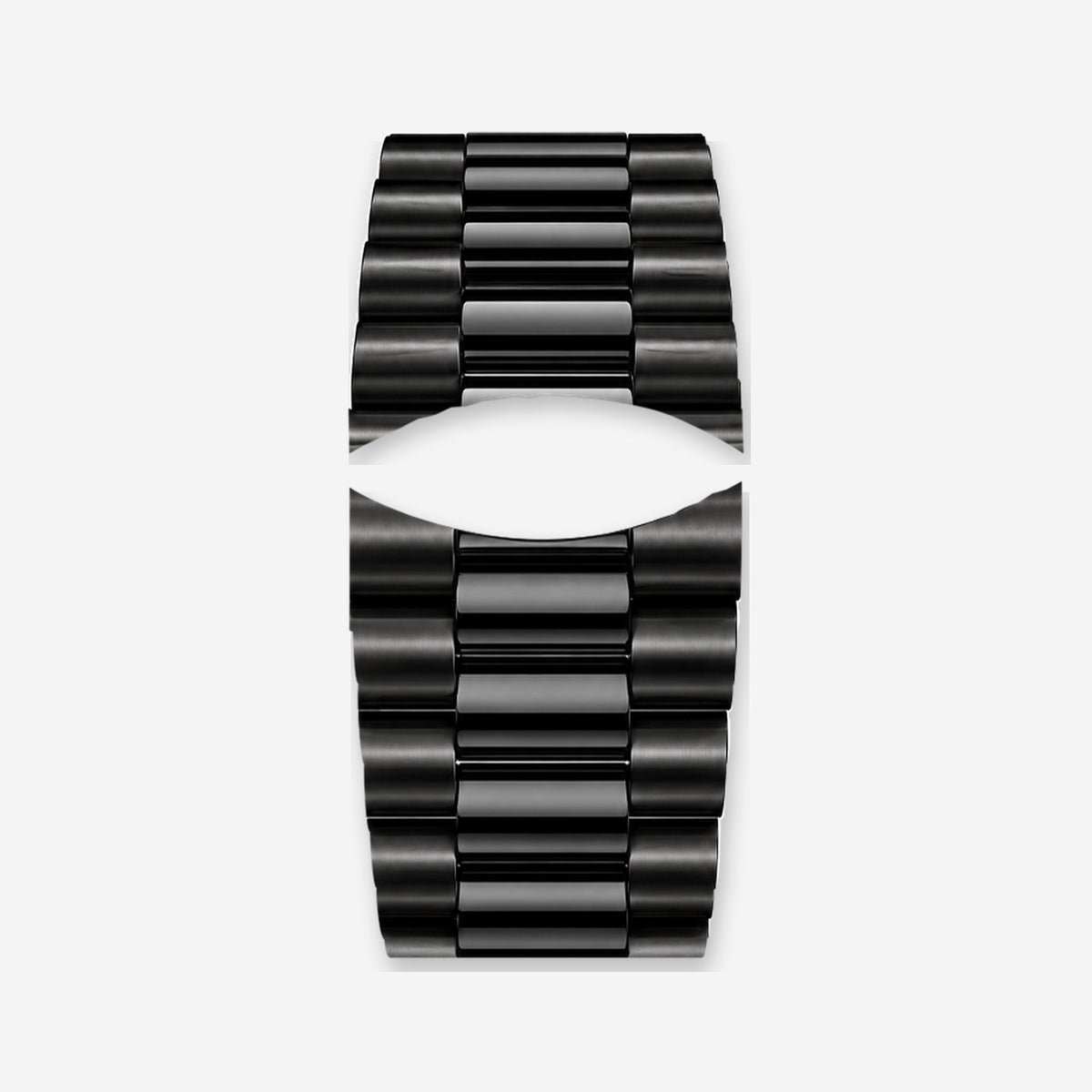 Rounded Black Steel Bracelet | Prestige