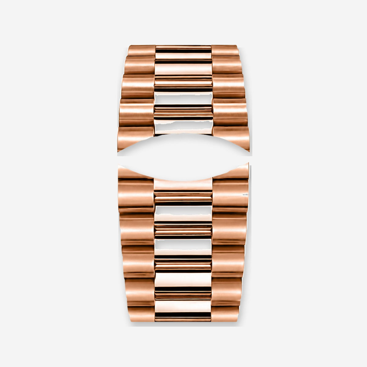 Bracelet en acier doré rose arrondi | Prestige