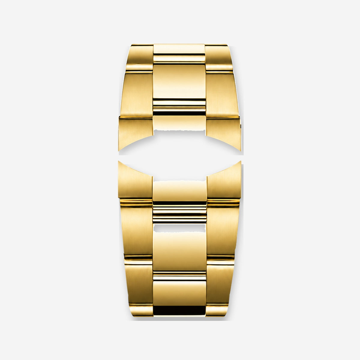 Brazalete de acero tono oro cepillado | Prestige