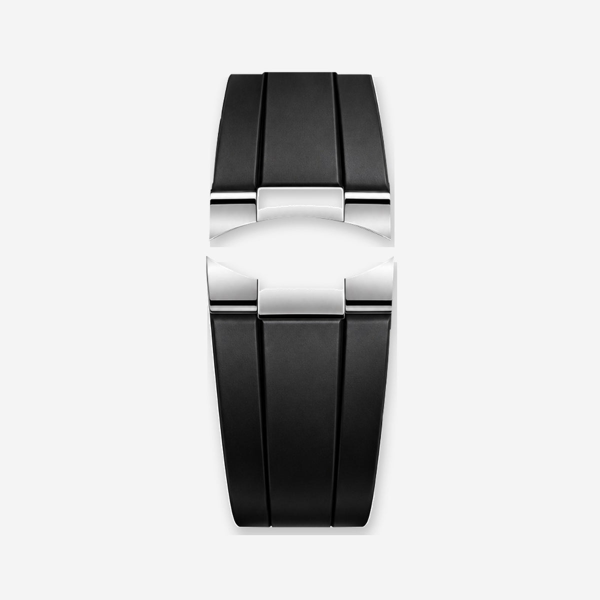 Black Silicone Strap · Silver Clasp | Racing