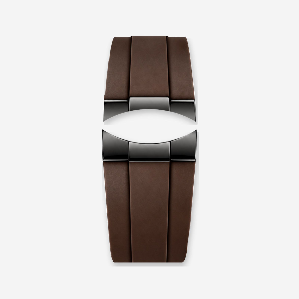 Brown Silicone Strap · Black Clasp | Racing