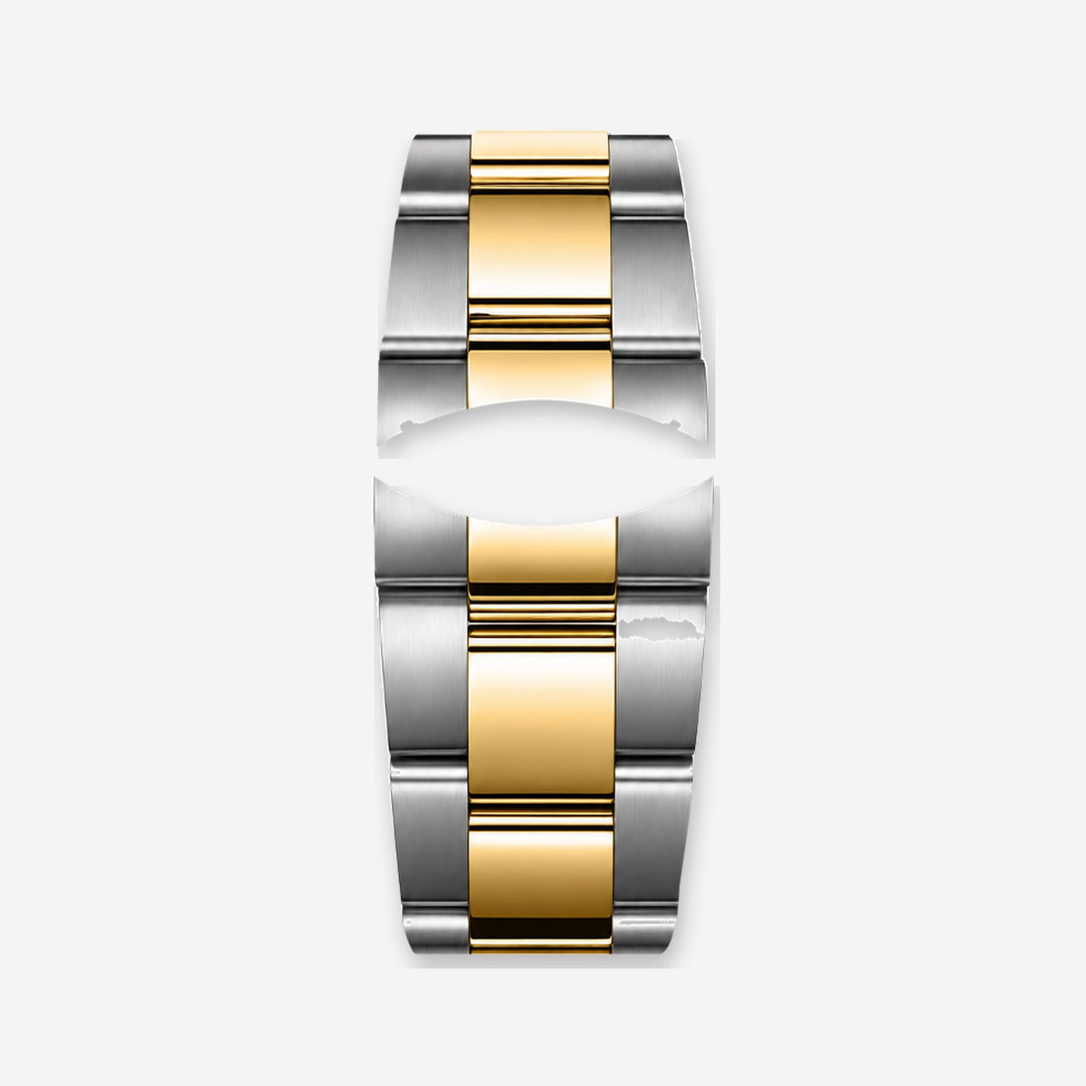Brazalete de acero bicolor oro | Racing