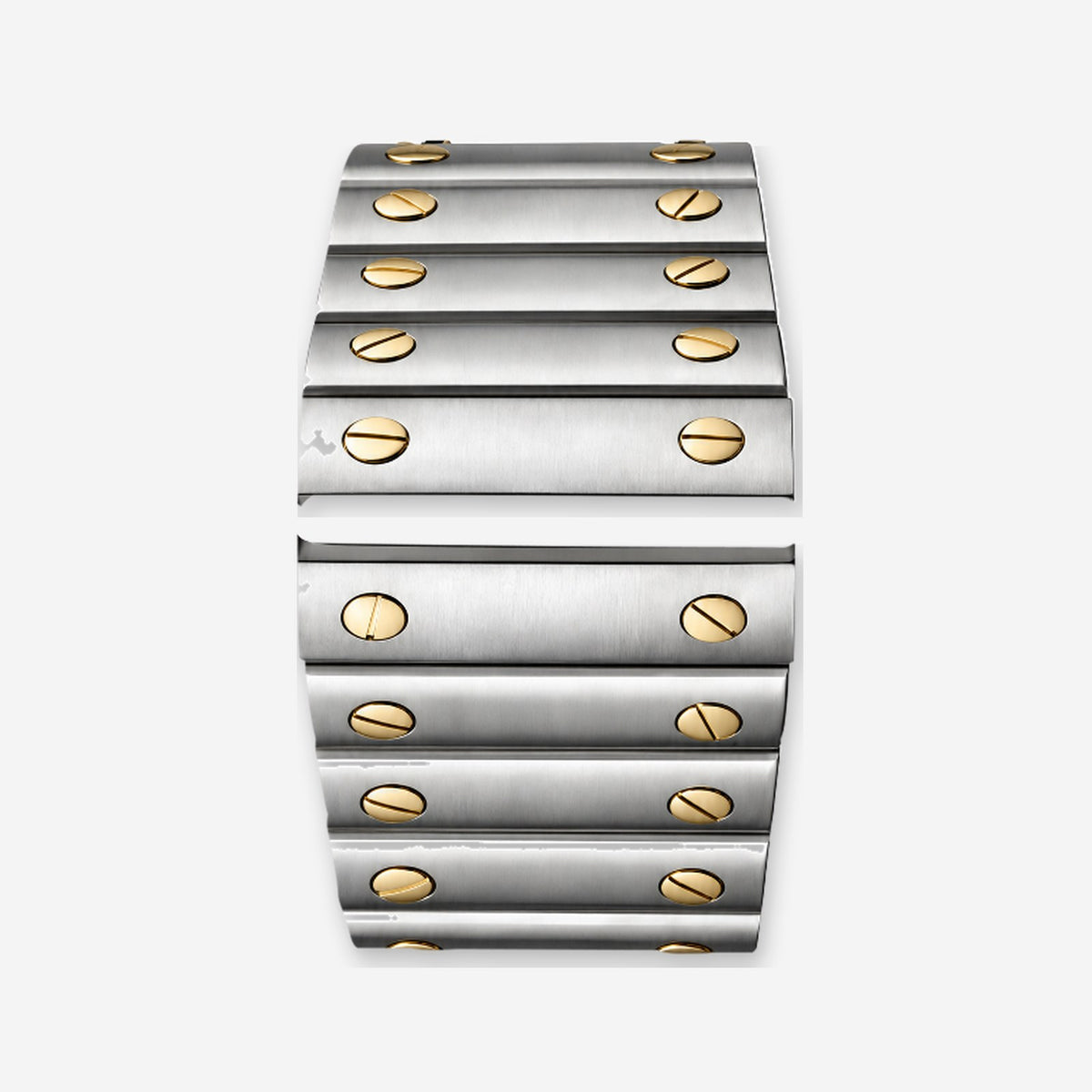 Two-Tone Gold Steel Screw-Link Bracelet | Carré