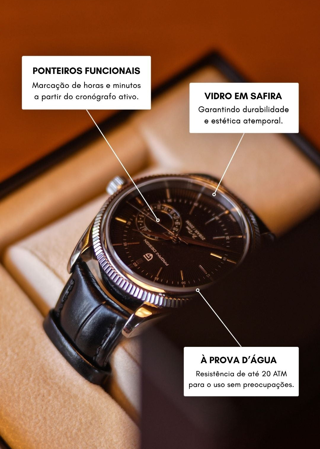 VOXO Pagani 40mm – Men's Chronograph Watch – image 7