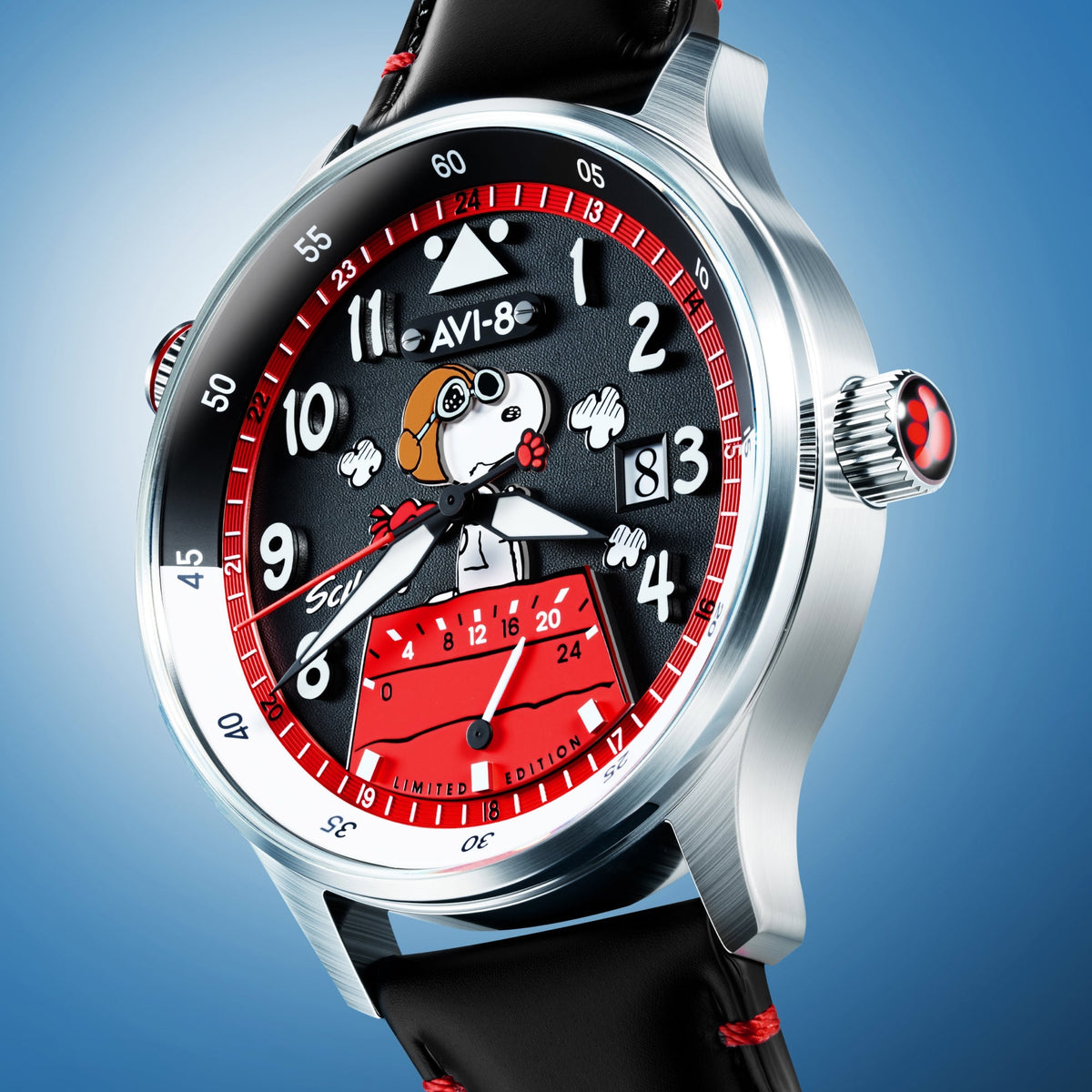 AVI-8 McKellar Dual Time Peanuts Snoopy Flying Ace – Phantom Flyer (Limited Edition) – image 3