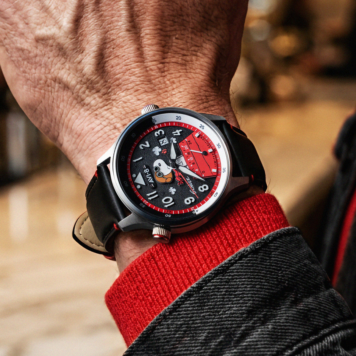 AVI-8 McKellar Dual Time Peanuts Snoopy Flying Ace – Phantom Flyer (Edición limitada)