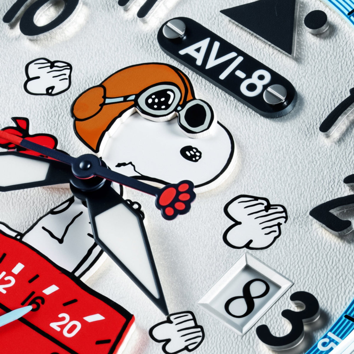 AVI-8 McKellar Dual Time Peanuts Snoopy Flying Ace – Aero Blue (Limited Edition) – image 5