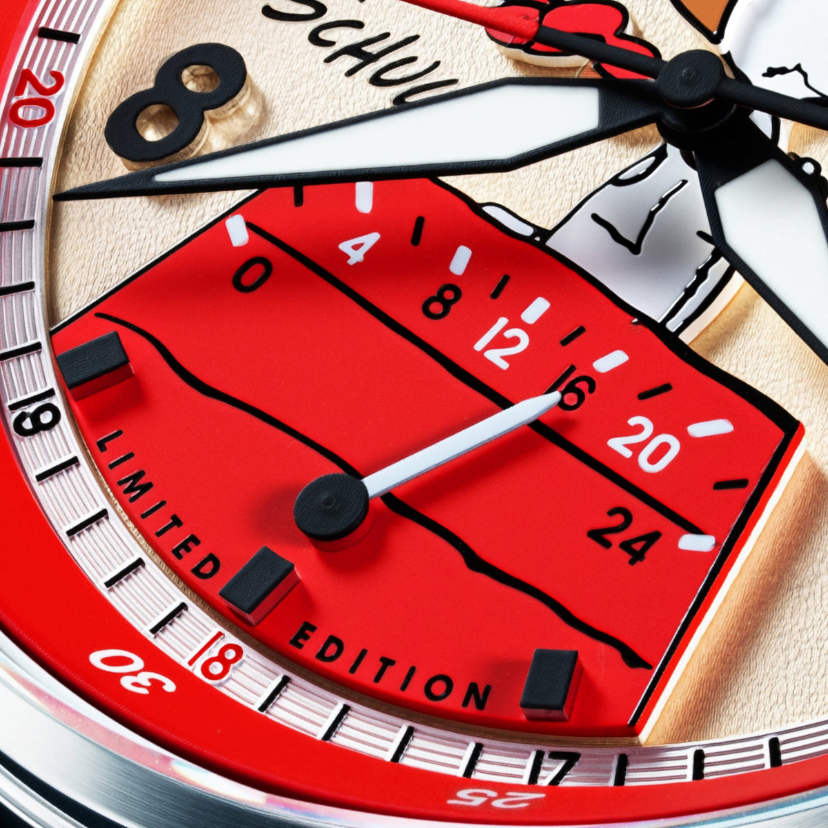 AVI-8 McKellar Dual Time Peanuts Snoopy Flying Ace – Ruby Ace (Limited Edition) – image 4