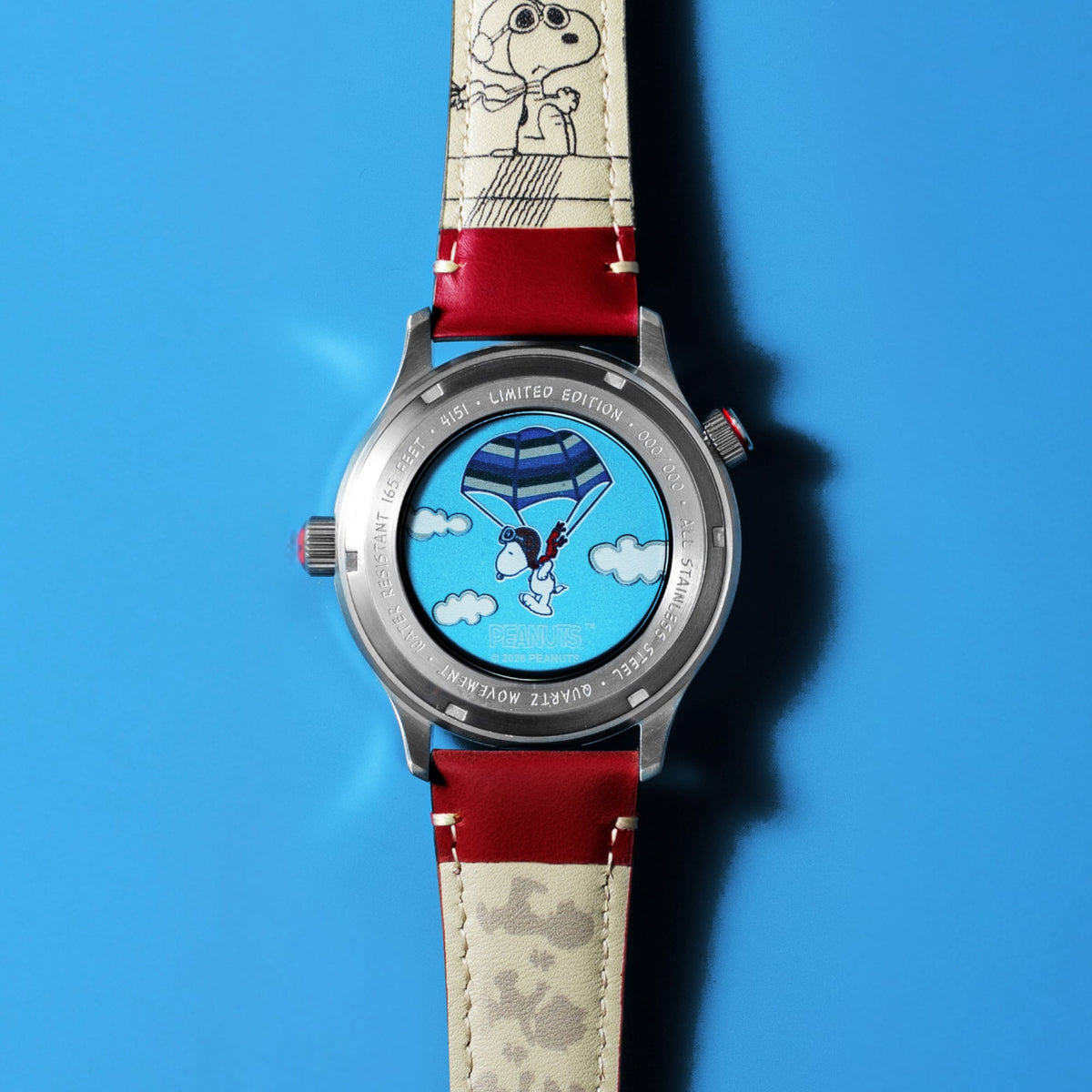 AVI-8 McKellar Dual Time Peanuts Snoopy Flying Ace – Ruby Ace (Limited Edition) – image 7