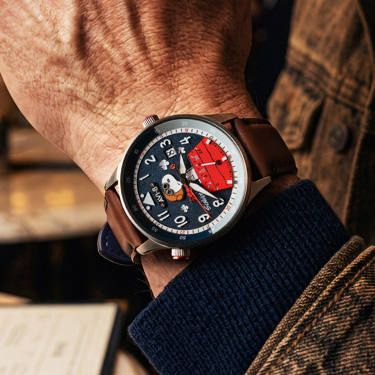 AVI-8 McKellar Dual Time Peanuts Snoopy Flying Ace – Azure Aviator (Limited Edition) – image 2