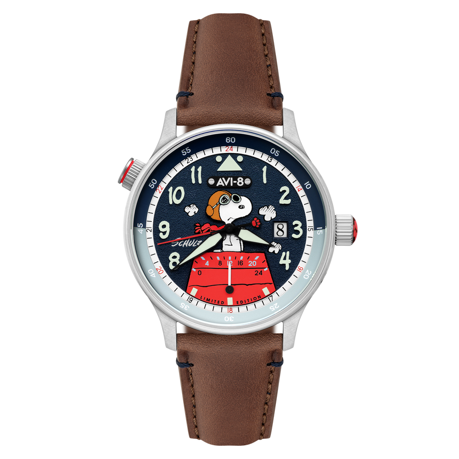 AVI-8 McKellar Dual Time Peanuts Snoopy Flying Ace – Azure Aviator (Limited Edition) – image 1