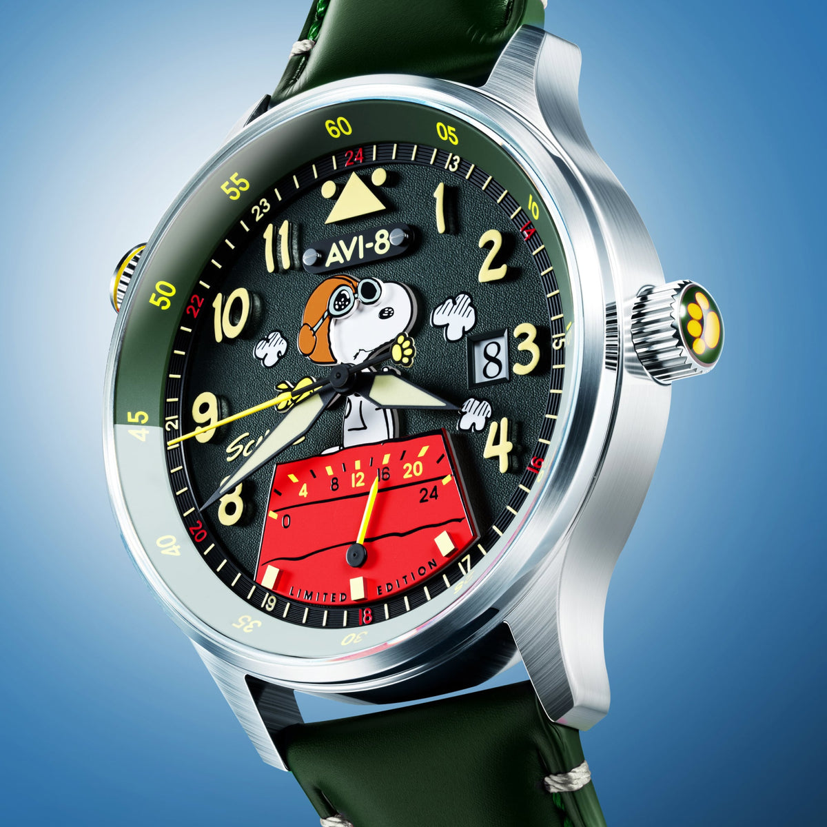 AVI-8 McKellar Dual Time Peanuts Snoopy Flying Ace – Pine Pilot (Limited Edition) – image 3
