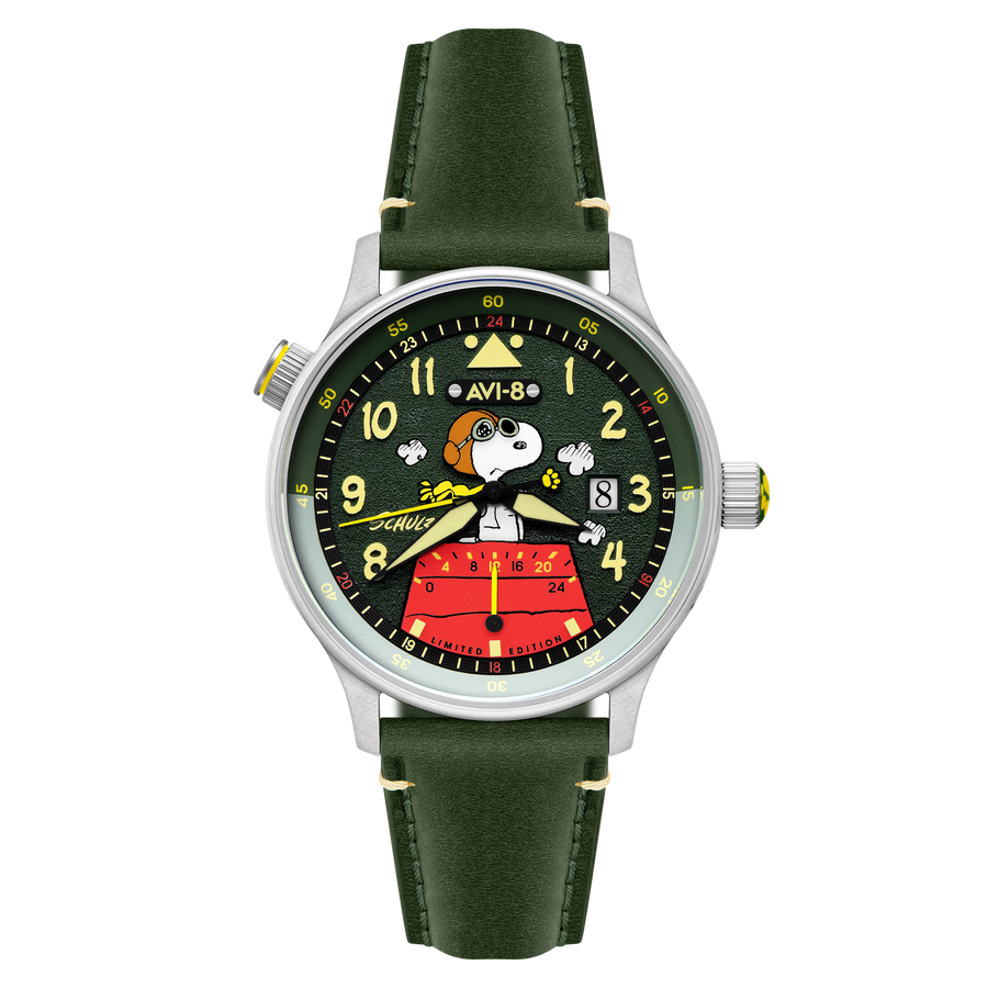 AVI-8 McKellar Dual Time Peanuts Snoopy Flying Ace – Pine Pilot (Limited Edition) – image 1