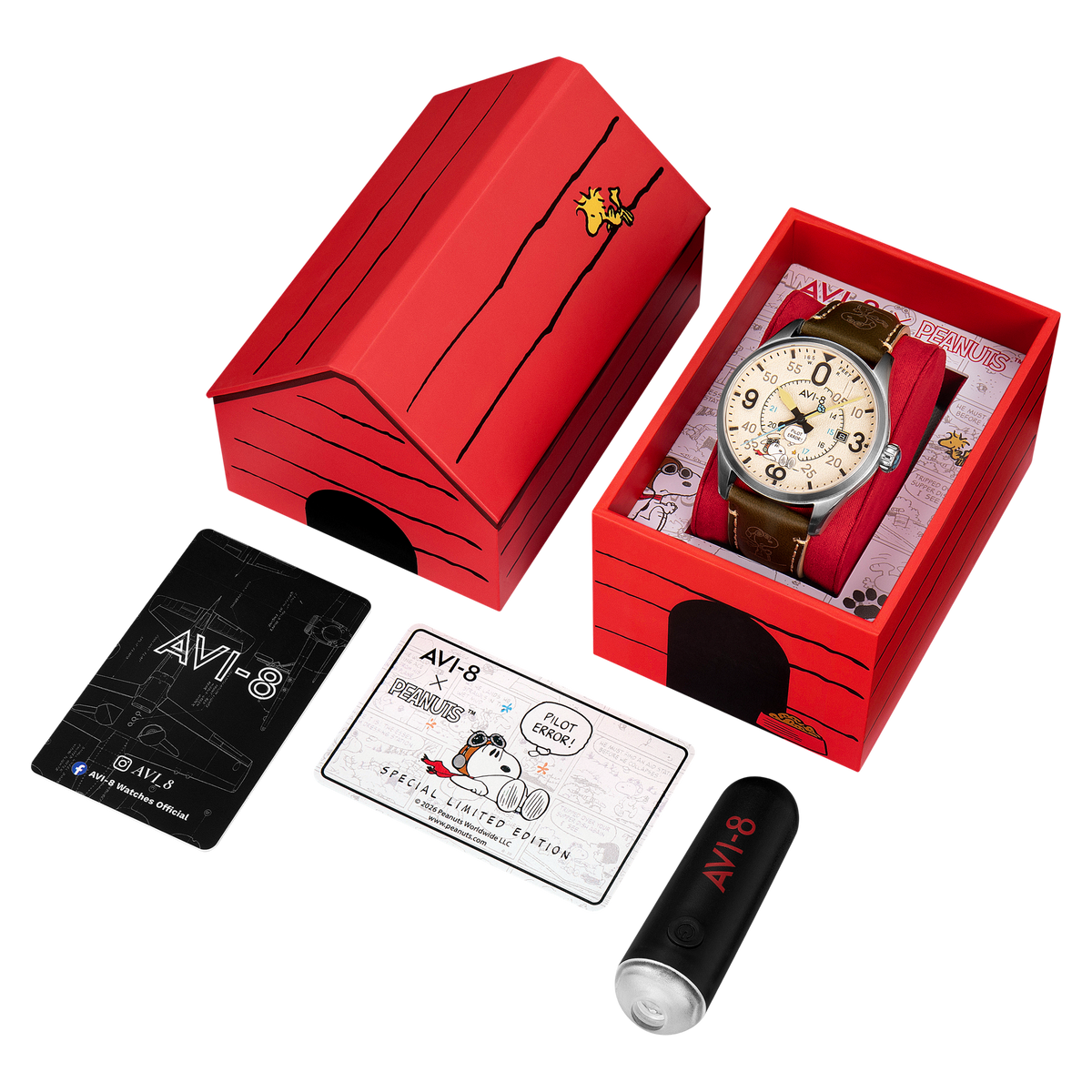 AVI-8 Smith Automatic Peanuts Snoopy Flying Ace Pilot Error – Deserted Decision (Limited Edition) – image 8