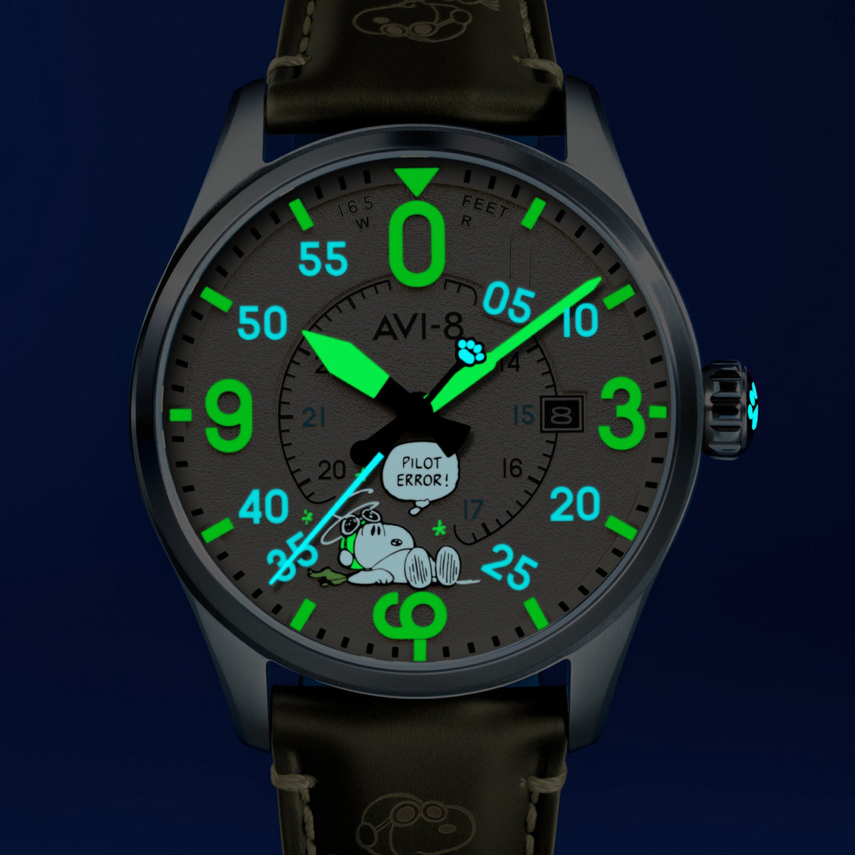 AVI-8 Smith Automatic Peanuts Snoopy Flying Ace Pilot Error – Deserted Decision (Limited Edition) – image 5